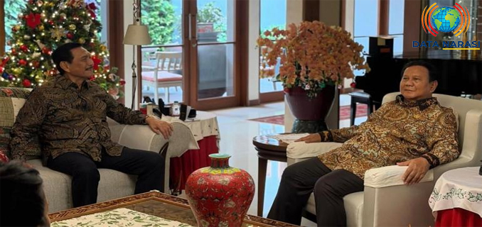 Presiden Prabowo Didampingi Didit Kunjungi Rumah Luhut Di Momen Natal